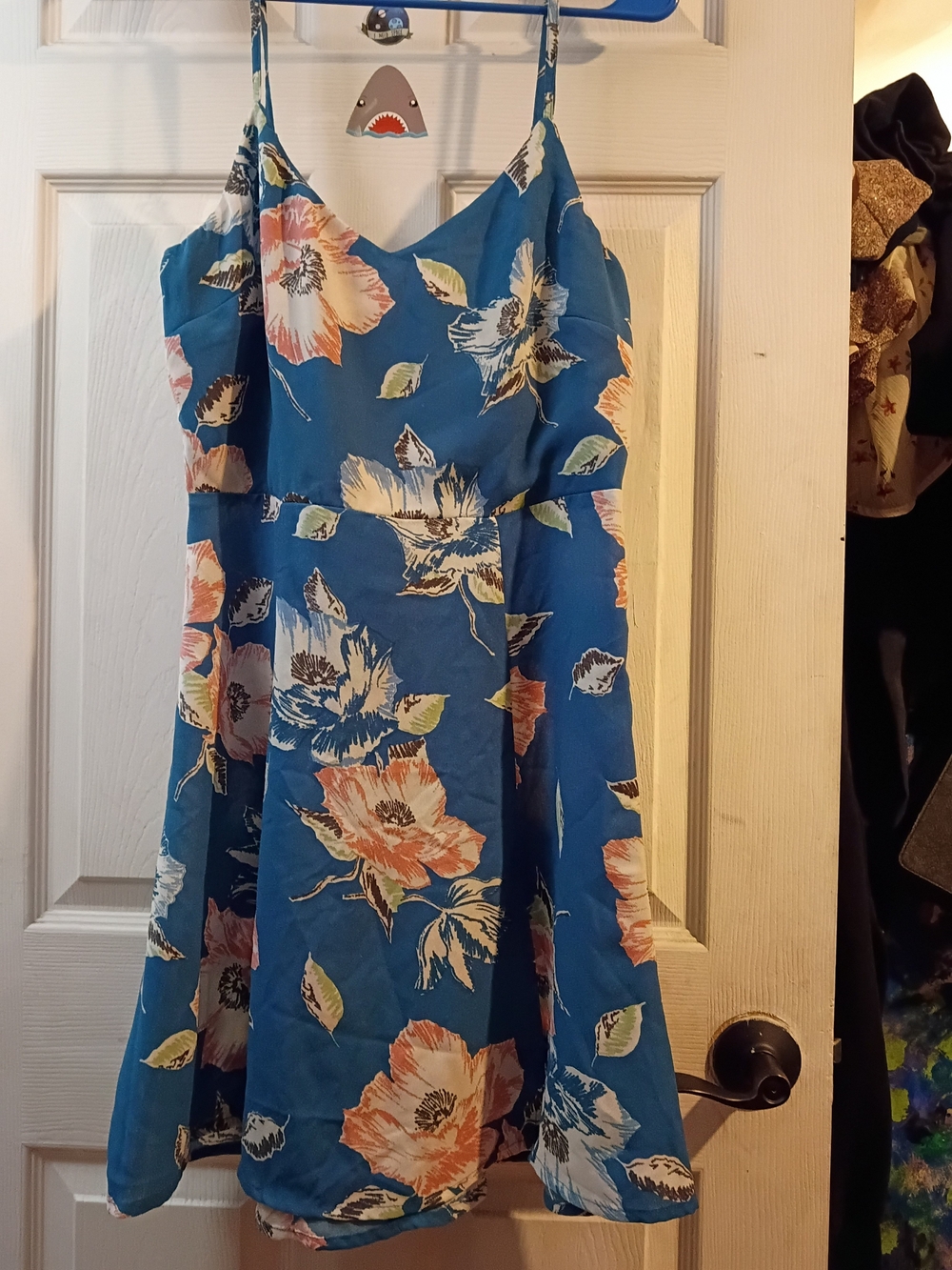 French Connection Blue Floral Dress Women's Size 8